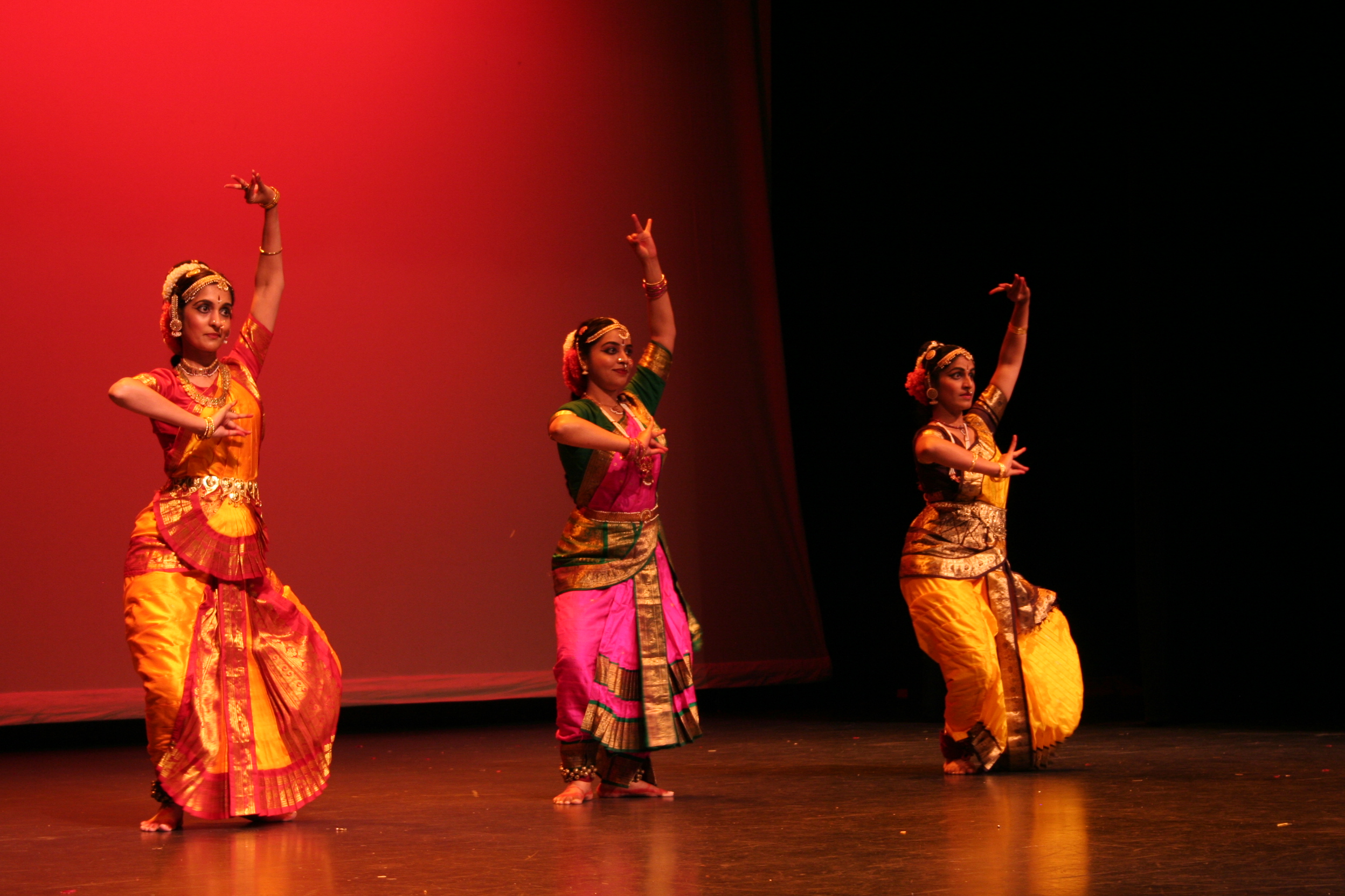Nrityananda students performing on stage